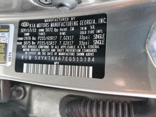 5XYKT4A67EG515184 KIA SORENTO LX