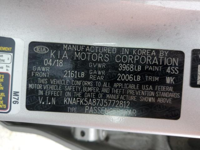 KNAFK5A87J5772812 KIA FORTE LX