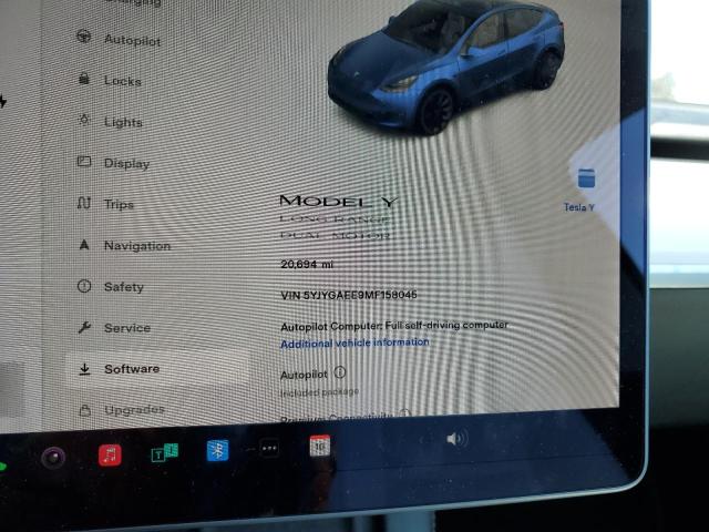 5YJYGAEE9MF158045 Tesla Model Y