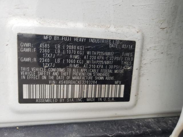 4S4BRBACXE3283284 Subaru Outback 2.5i