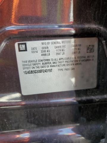 1G4GB5G30EF243197 Buick Lacrosse