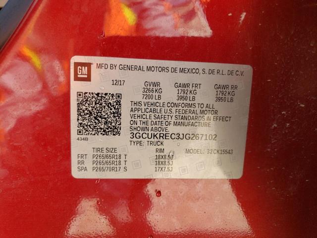 2018 CHEVROLET SLVRD 1500 3GCUKREC3JG267102