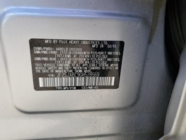 JF2SJABC9GH528569 Subaru Forester 2.5i