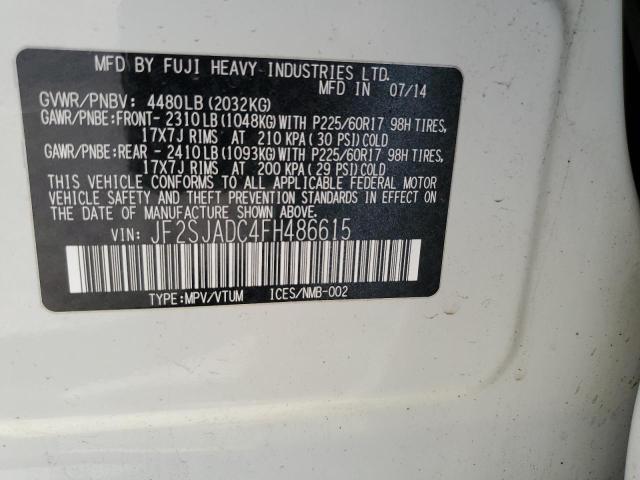 JF2SJADC4FH486615 Subaru Forester 2.5i Premium