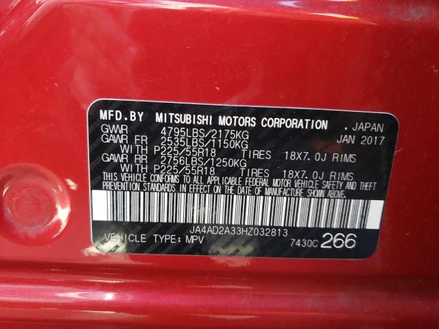 JA4AD2A33HZ032813 Mitsubishi Outlander Es