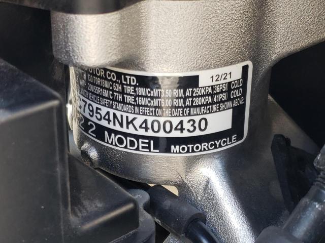 2022 HONDA GL1800 D JH2SC7954NK400430