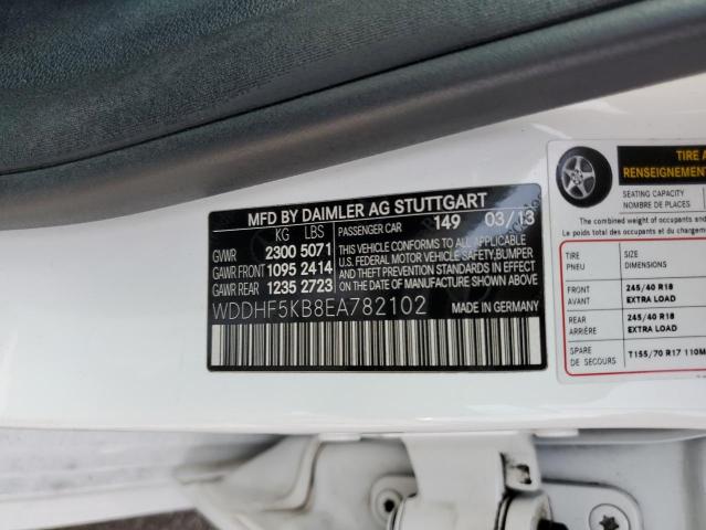 WDDHF5KB8EA782102 Mercedes-Benz E 350