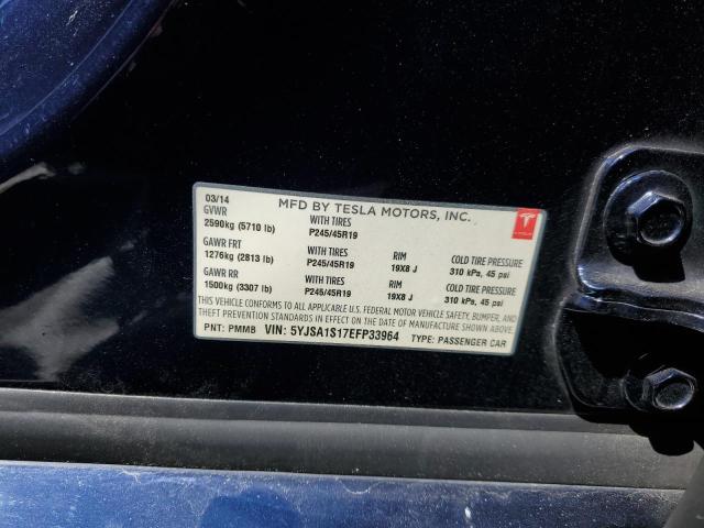 5YJSA1S17EFP33964 Tesla MODEL S