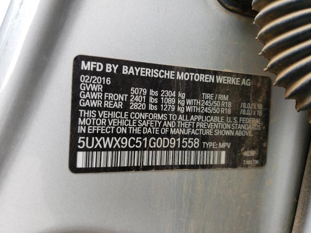 5UXWX9C51G0D91558 BMW X3 Xdrive28i