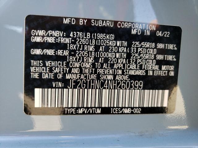 JF2GTHNC4NH260399 Subaru Crosstrek Limited