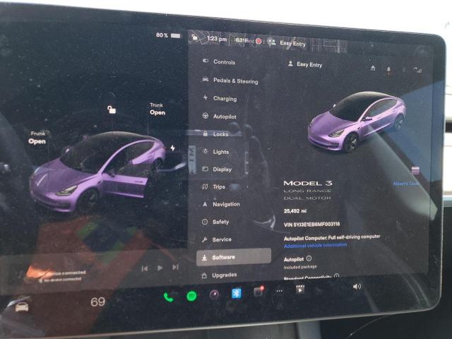 5YJ3E1EB6MF003118 Tesla MODEL 3