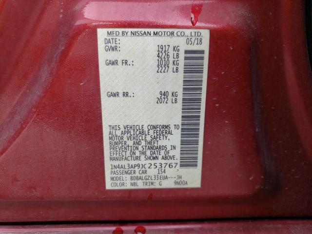 2018 NISSAN ALTIMA 2.5 - 1N4AL3AP9JC253767