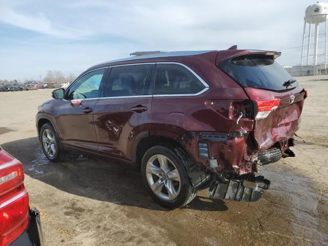  TOYOTA HIGHLANDER 2018 Бургунди