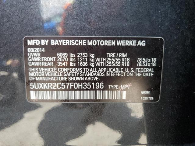 2015 BMW X5 SDRIVE3 - 5UXKR2C57F0H35196