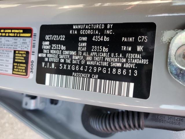 5XXG64J29PG188613 KIA K5 GT LINE