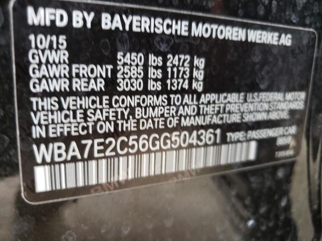 2016 BMW 740 I - WBA7E2C56GG504361