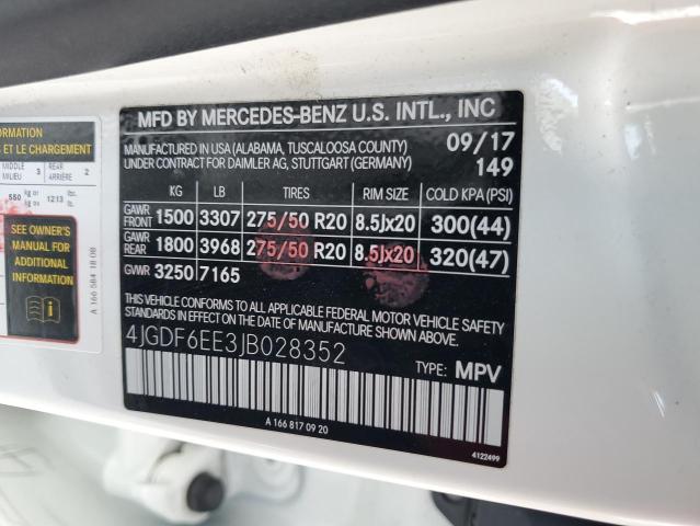 4JGDF6EE3JB028352 Mercedes-Benz Gls 450 4matic