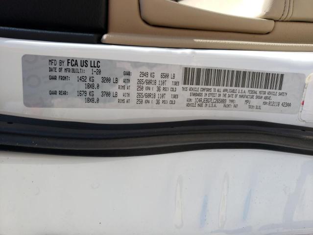 1C4RJEBG7LC265089 Jeep Grand Cherokee Limited
