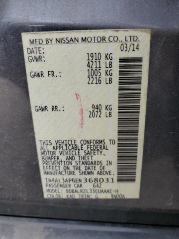 1N4AL3AP6EN368031 Nissan ALTIMA 2.5