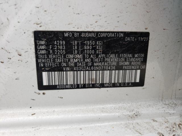 4S3GTAL60N3710436 Subaru Impreza Sport