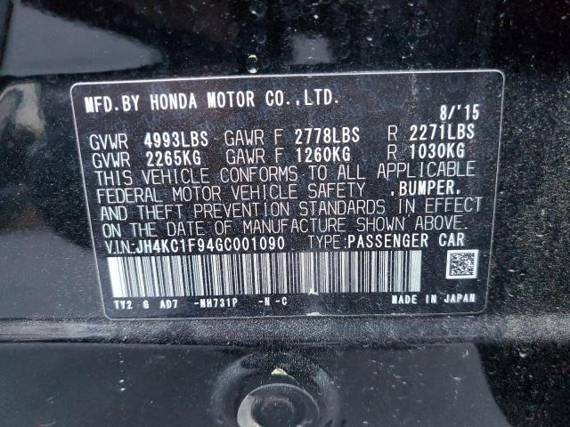 2016 ACURA RLX ADVANC JH4KC1F94GC001090