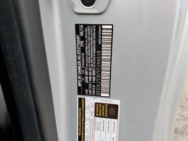 WDDKJ7DB7FF294518 Mercedes-Benz E 550