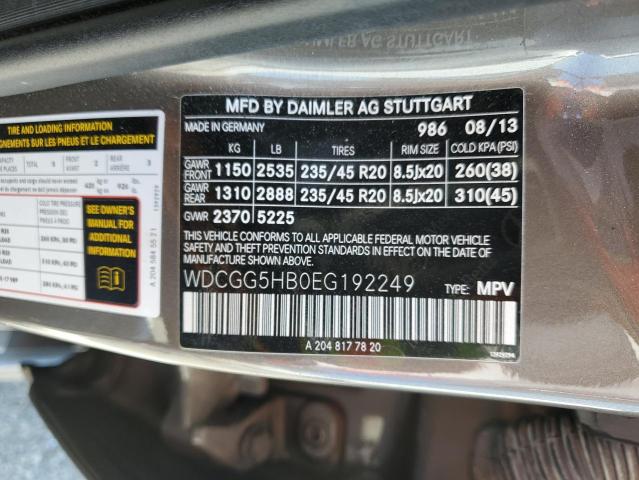 WDCGG5HB0EG192249 Mercedes-Benz GLK 350