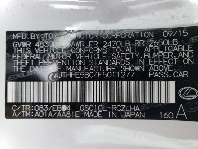 2015 LEXUS RC 350 - JTHHE5BC4F5011277
