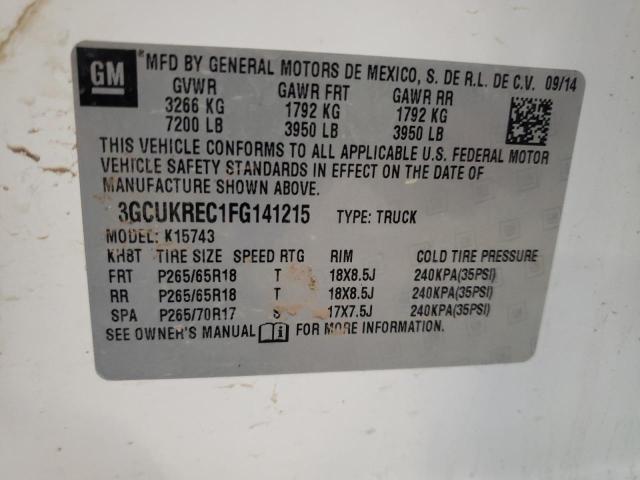 2015 CHEVROLET 1500 - 3GCUKREC1FG141215