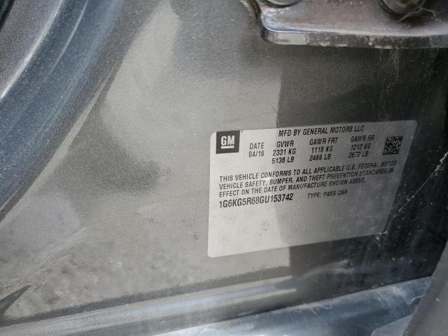 2016 CADILLAC CT6 PREMIU - 1G6KG5R68GU153742