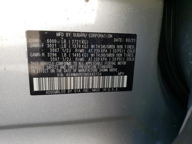 4S4WMARD5M3445134 Subaru Ascent Touring