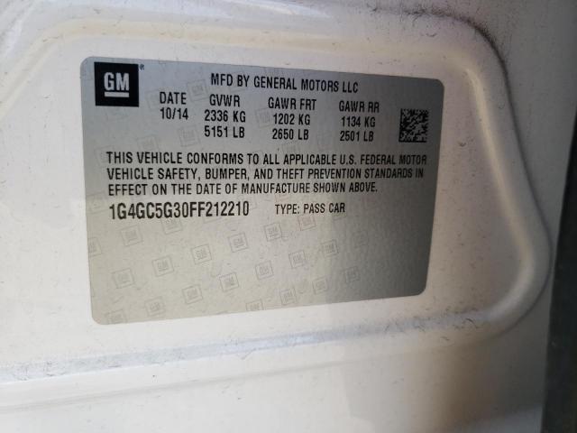 1G4GC5G30FF212210 Buick Lacrosse