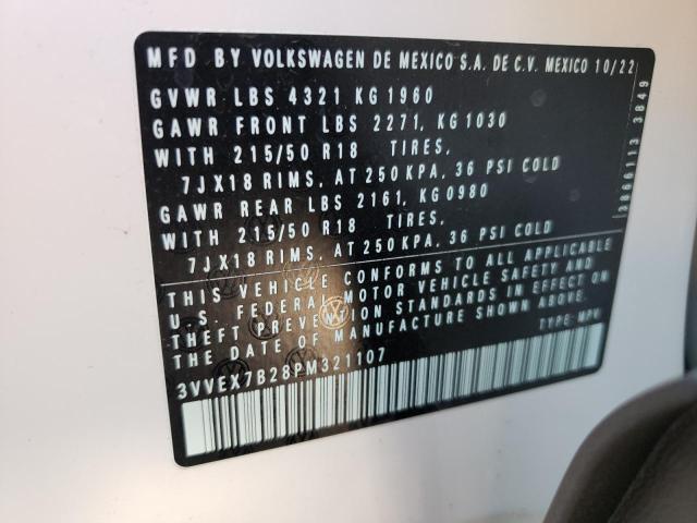 2023 VOLKSWAGEN TAOS SE - 3VVEX7B28PM321107
