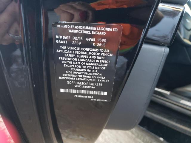 SCFFDAEMXGGA17281 Aston Martin Db9 Gt