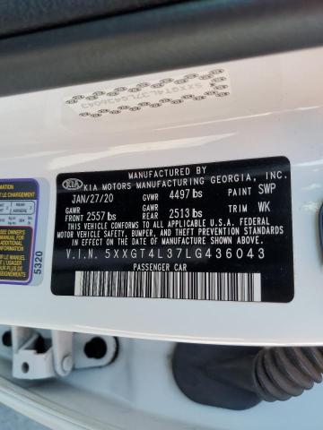 5XXGT4L37LG436043 KIA Optima Lx
