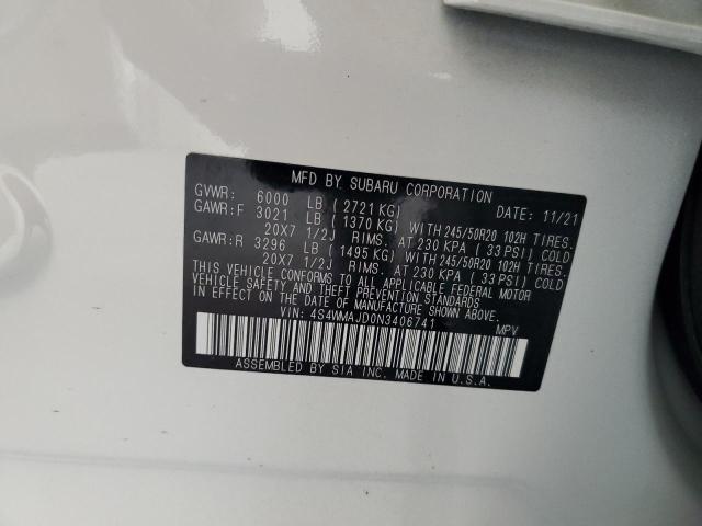 2022 SUBARU ASCENT ONY 4S4WMAJD0N3406741