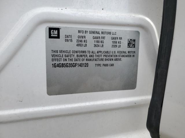 1G4GB5G35GF140120 Buick Lacrosse