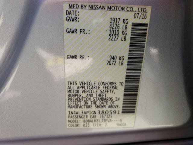 1N4AL3AP1GN380591 Nissan ALTIMA 2.5
