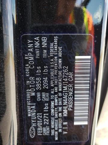 KMHLN4AG1MU147262 Hyundai ELANTRA SEL