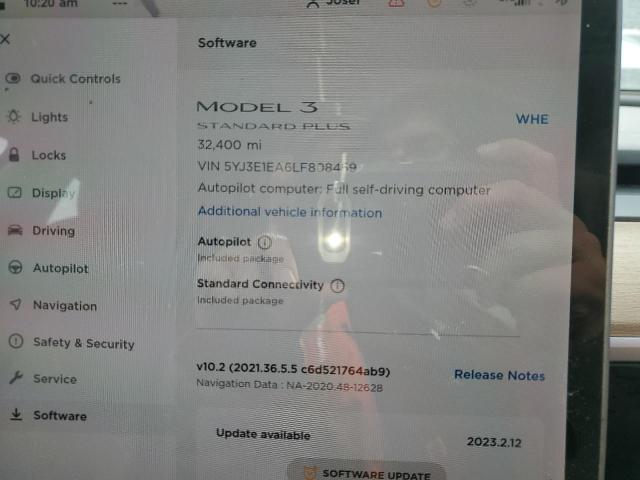 5YJ3E1EA6LF808459 Tesla MODEL 3