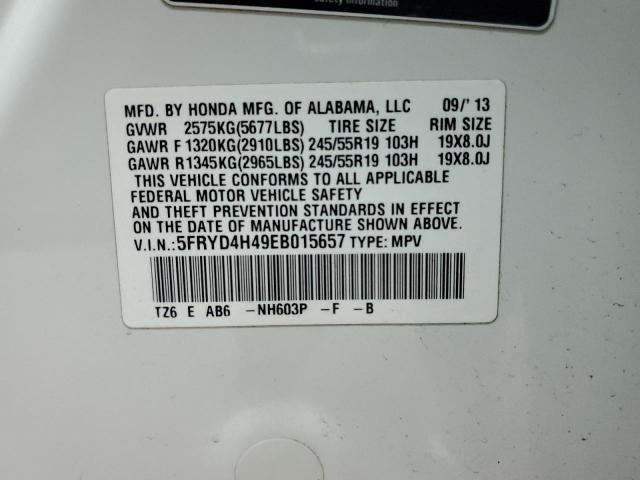 5FRYD4H49EB015657 Acura Mdx Technology