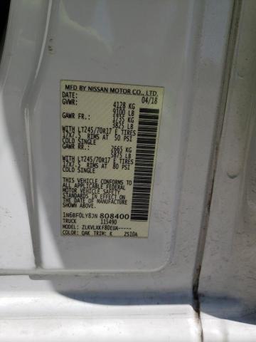 2018 NISSAN NV 2500 S - 1N6BF0LY8JN808400