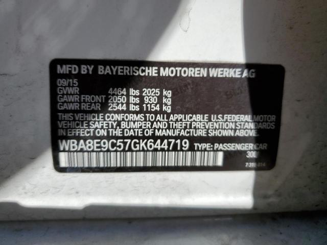 WBA8E9C57GK644719 BMW 328 I Sulev