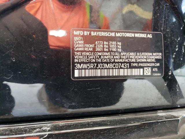 2021 BMW 330XI - 3MW5R7J03M8C07431