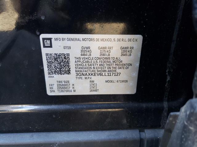 2020 CHEVROLET EQUINOX LT - 3GNAXKEV6LL117127