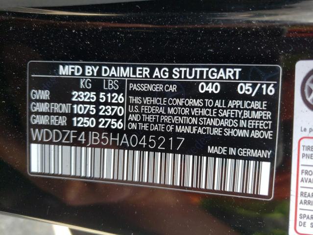 WDDZF4JB5HA045217 Mercedes-Benz E 300