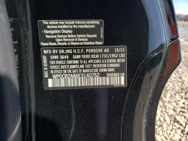 WP0CB2A86ES140752 Porsche BOXSTER S