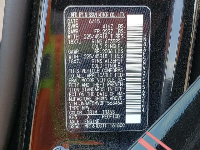 2015 NISSAN JUKE S - JN8AF5MV3FT563464