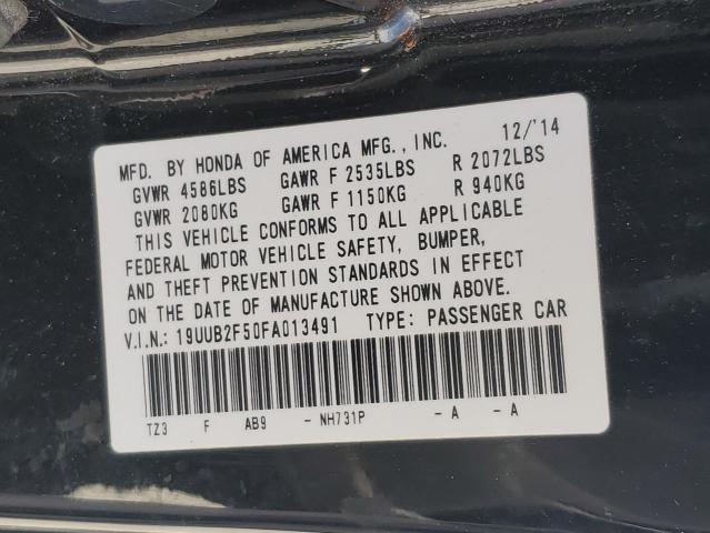 19UUB2F50FA013491 Acura TLX TECH