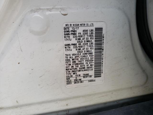 JN8AT2MT9JW463124 Nissan ROGUE S